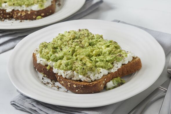 Cottage cheese toast with creamy avocado