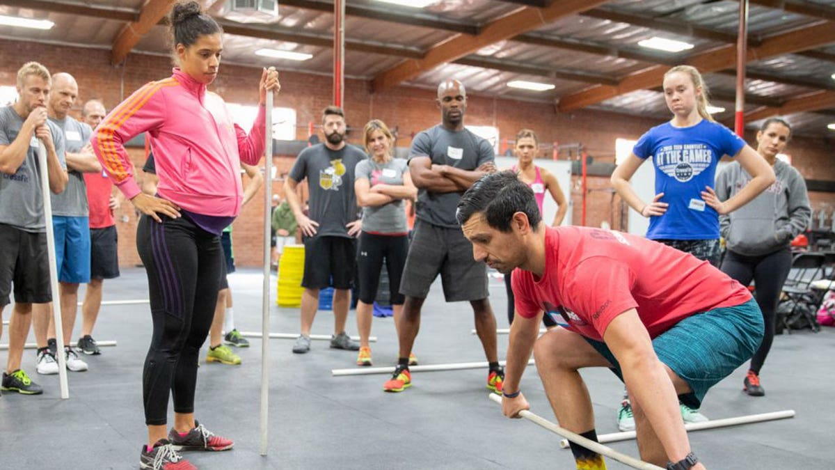 Man doing CrossFit exercise