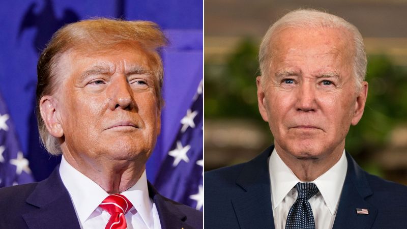 CNN poll: Trump maintains lead over Biden in 2024 as views on their presidencies diverge |  CNN Policy