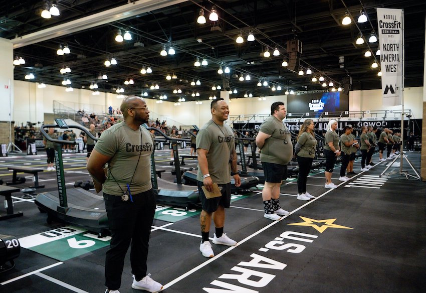     Volunteers behind the 2023 North American West Semi-Final Assault Runners