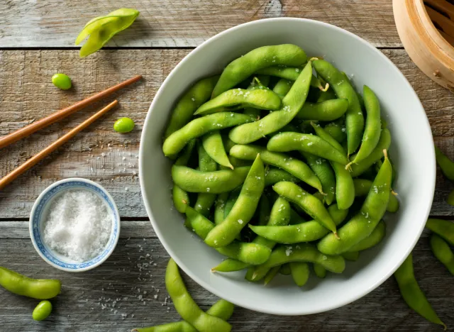 edamame with sea salt