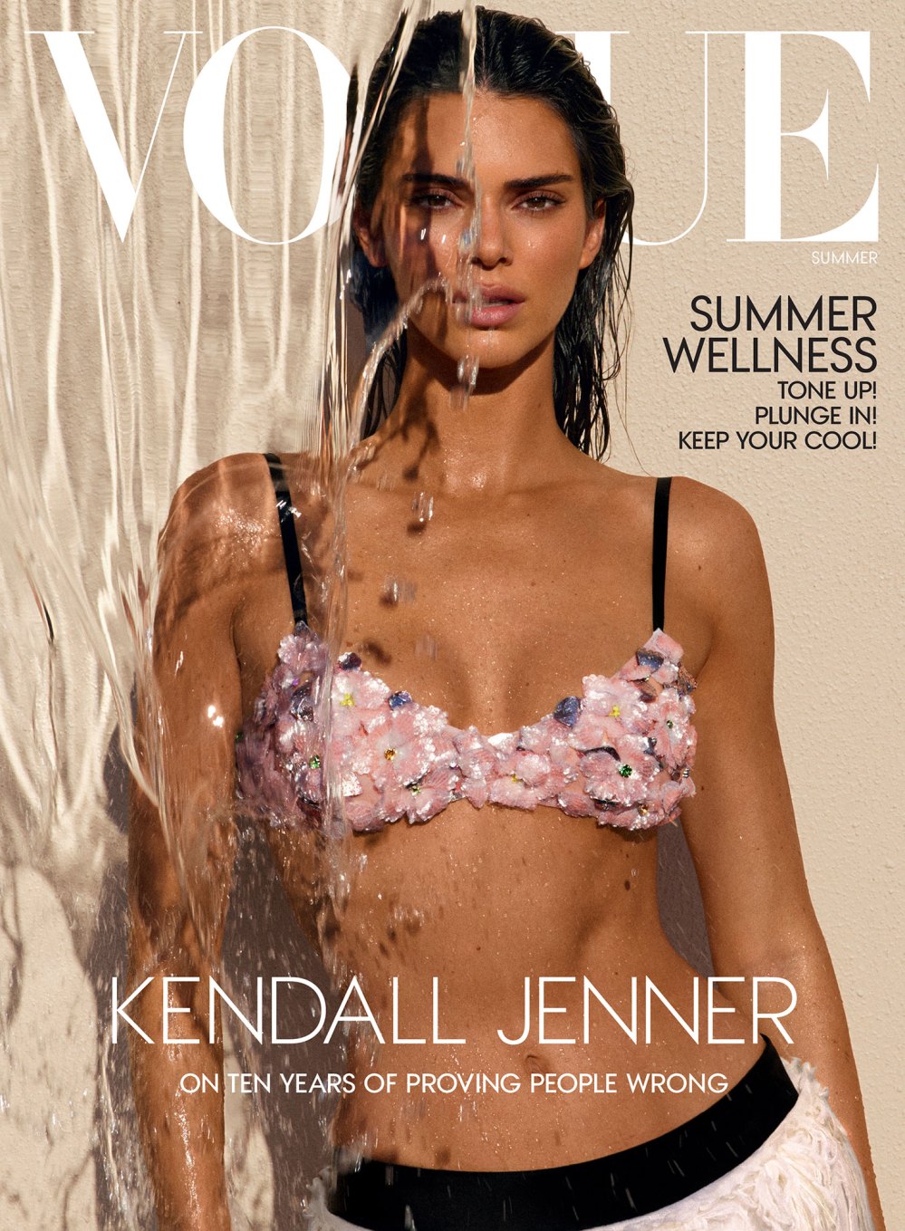 Cover of Kendall Jenner Vogue Summer 2024