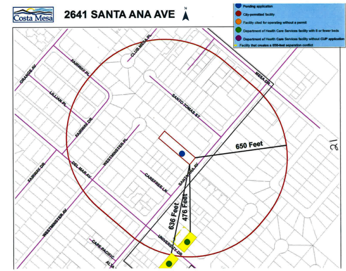 A map shows the proximity of Nsight facilities to other group homes.