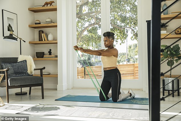 Some convenient at-home workouts can use bands, body weight, or light weights to work up a sweat.